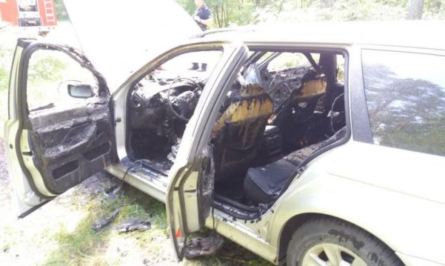 Zapalił się domek letniskowy i samochód osobowy