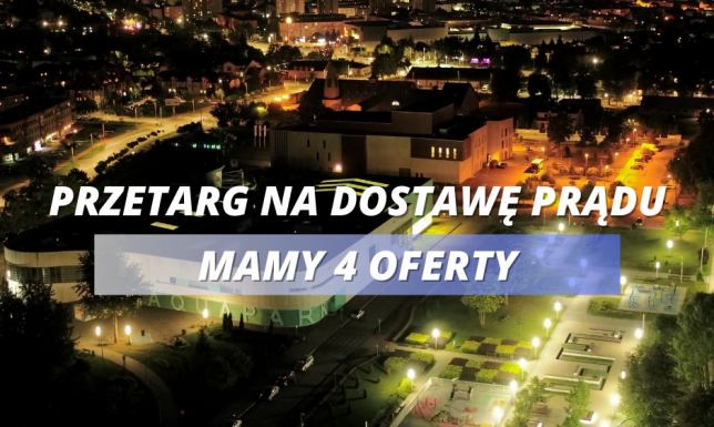 Cztery oferty na dostawę energii elektrycznej na potrzeby miejskich jednostek