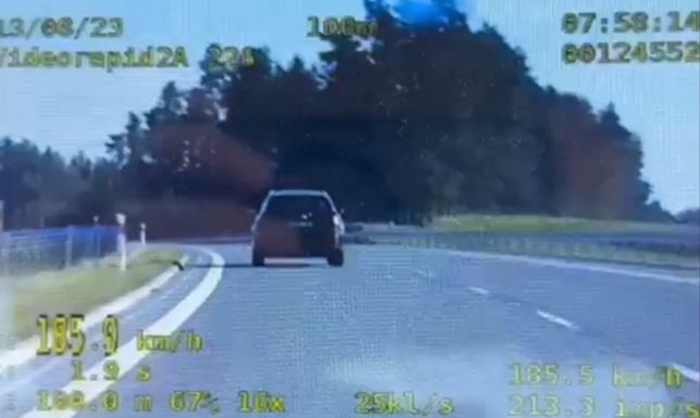 Kierowca audi jechał ekspresówką 185 kilometrów na godzinę
