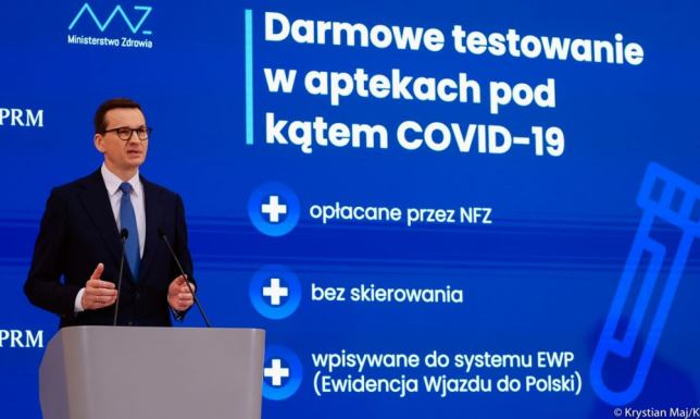 Rekord zakażeń od początku pandemii - rząd wprowadza nowe procedury Darmowe testy antygenowe w każdej aptece, kwarantanna skrócona do 7 dni