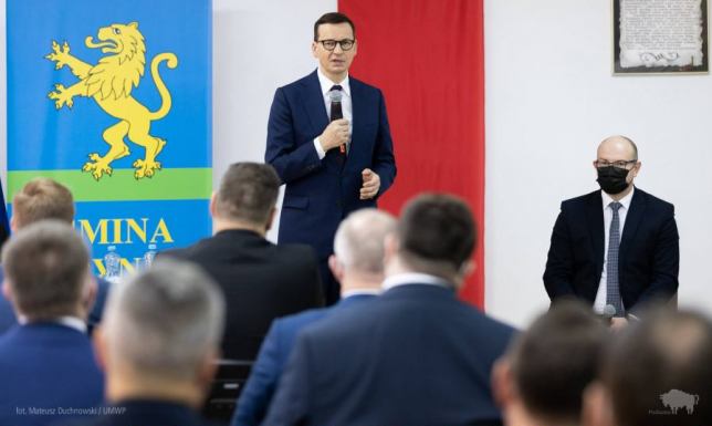 premier Mateusz Morawiecki przebywał z wizytą w strefie przygranicznej