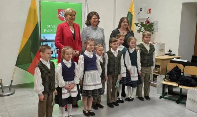 Pierwsza dama Polski Agata Kornhauser-Duda oraz Pierwsza dama Litwy Diana Nausėdienė