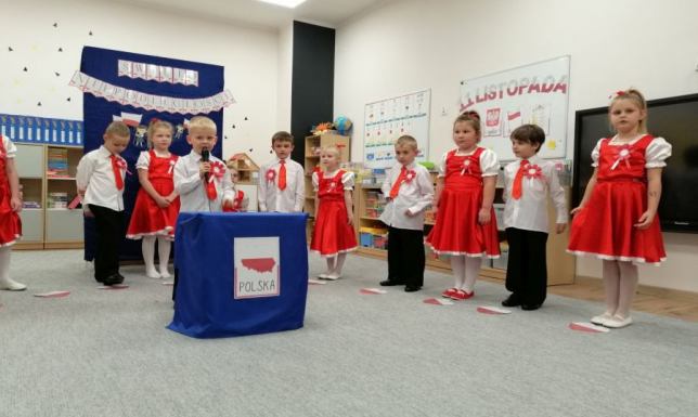 obchody Dnia Niepodległości w Przedszkolu nr 8 11. listopada to szczególny dzień dla małych patriotów z Przedszkola nr 8