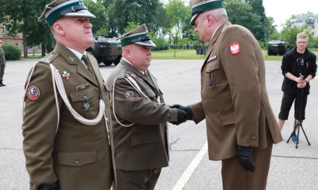 Przekazanie obowiązków dowódcy 14 Pułku Przeciwpancernego