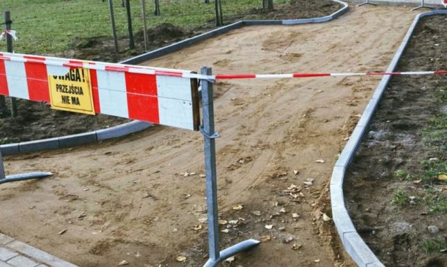 prace modernizacyjne w Parku Północnym na osiedlu Północ