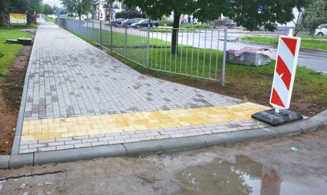 Remont chodnika przy ul. Witosa w Suwałkach