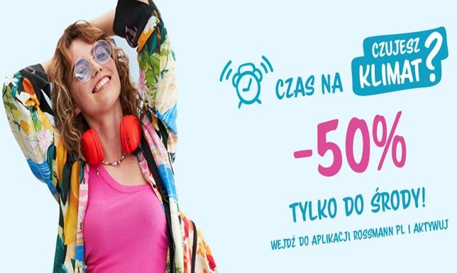Jesteś w Klubie Rossmann? Zgarnij kupon -50% na produkty Czujesz Klimat? Jesteś w Klubie Rossmann? Zgarnij kupon -50% na produkty Czujesz Klimat?
