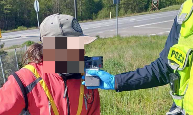 promil alkoholu w organizmie miał zatrzymany przez policjantów rowerzysta