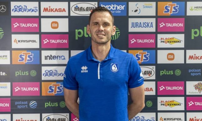 Łukasz Rudzewicz, środkowy Ślepska Malow Suwałki, przedłużył kontrakt z klubem