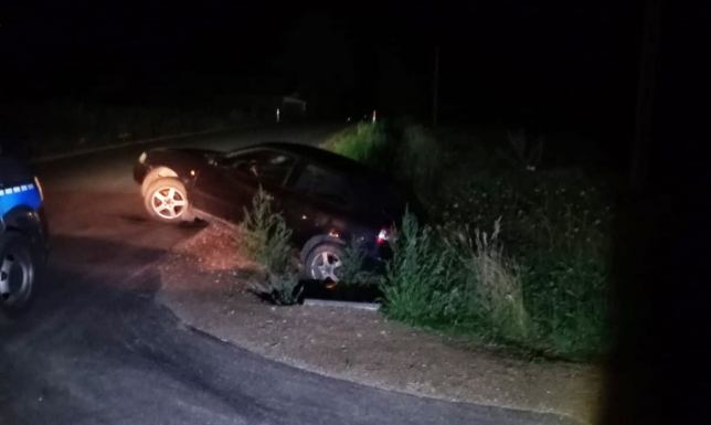 Pijany kierowca "zaparkował" w rowie 53-letni mężczyzna wjechał do przydrożnego rowu