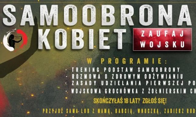 Samoobrona kobiet w Sejnach „Samoobrona kobiet – zaufaj wojsku”