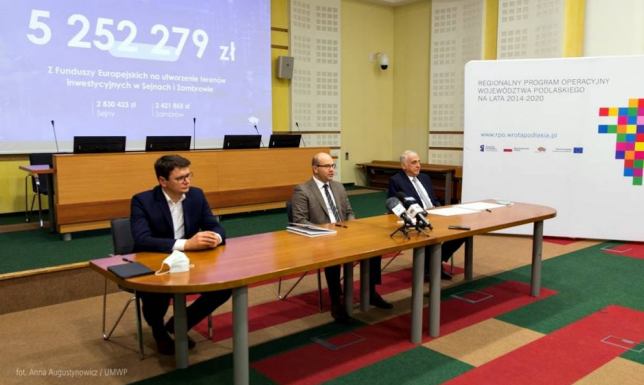 Pieniądze dla Sejn z Województwa Podlaskiego