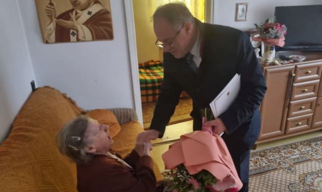 Pani Wanda Martynko z Suwałk obchodziła w minioną niedzielę setne urodziny