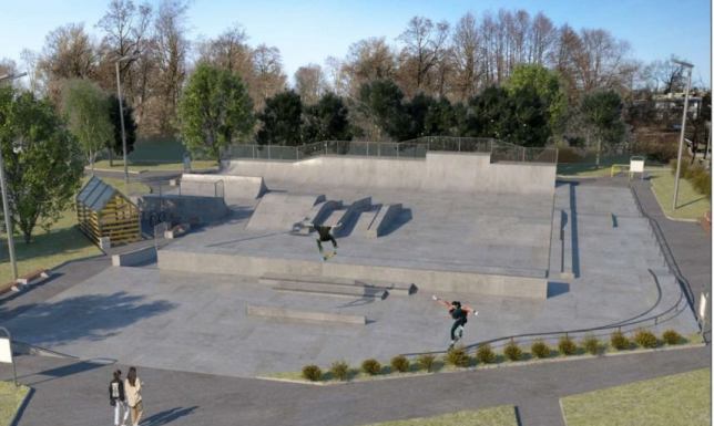 przebudowa skateparku znajdującego się nad Zalewem Arkadia