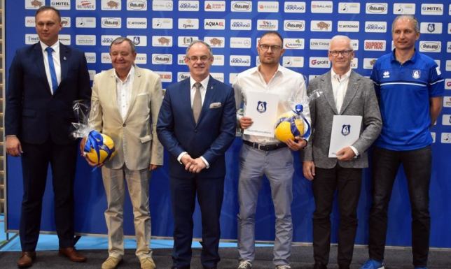 Konferencja prasowa Ślepska Malow Suwałki w hali Suwałki Arena