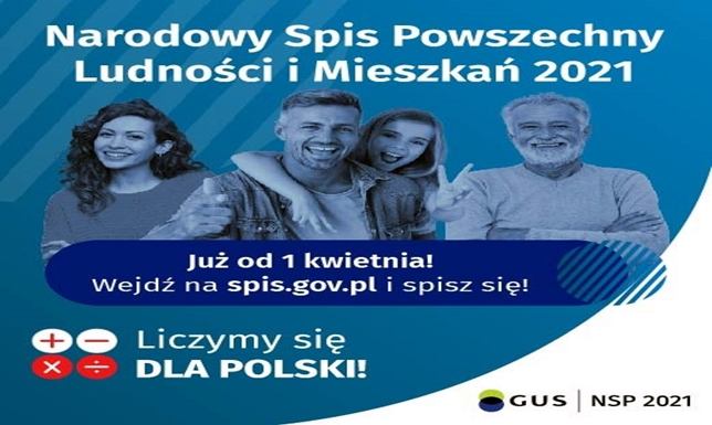 Kończy się Narodowy Spis Powszechny Narodowy Spis Powszechny Ludności i Mieszkań 2021