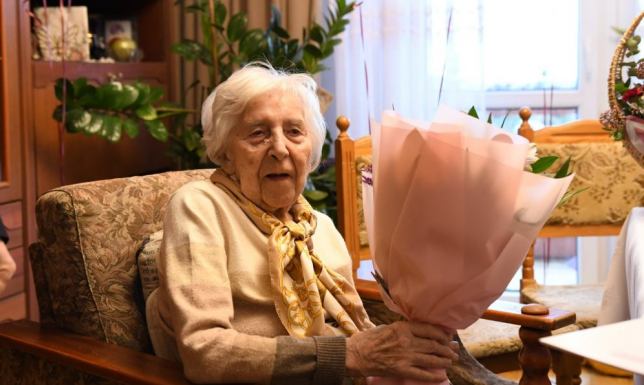 setne urodziny obchodziła suwalczanka, Pani Polakowska Halina