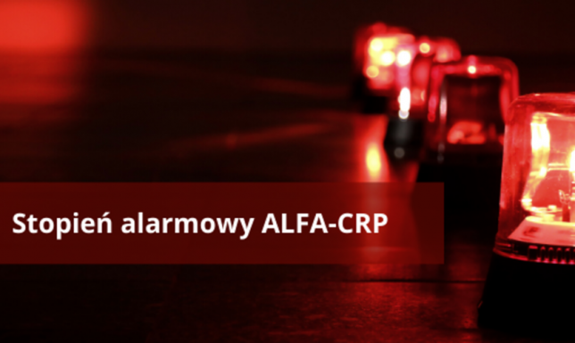 W całym kraju wprowadzono I stopień alarmu o zagrożeniu terrorystycznym w cyberprzestrzeni STOPIEŃ ALARMOWY ALFA-CRP NA TERENIE CAŁEGO KRAJU