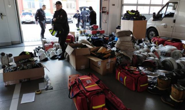 Strażacy z Suwałk pomagają strażakom z Ukrainy