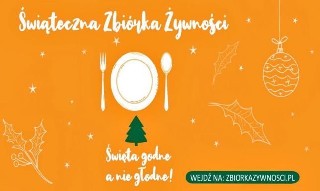 Ruszyła 25. Świąteczna Zbiórka Żywności Zbiórka żywności dla potrzebujących pod hasłem Święta godne, a nie głodne