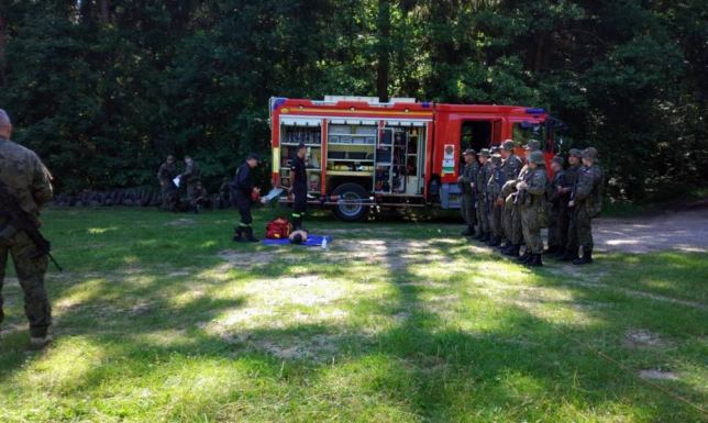 Terytorialsi ćwiczyli wspólnie ze strażakami