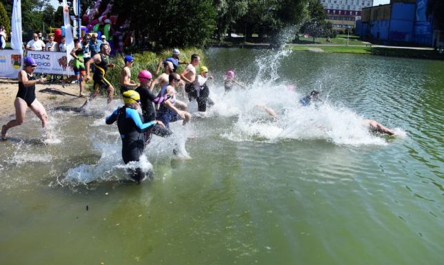 Pływanie, jazda na rowerze i bieganie