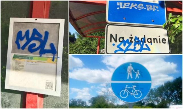 Zniszczenia, które kosztują nas wszystkich powywracane kosze na śmieci, pomazane ławki, zniszczone znaki drogowe