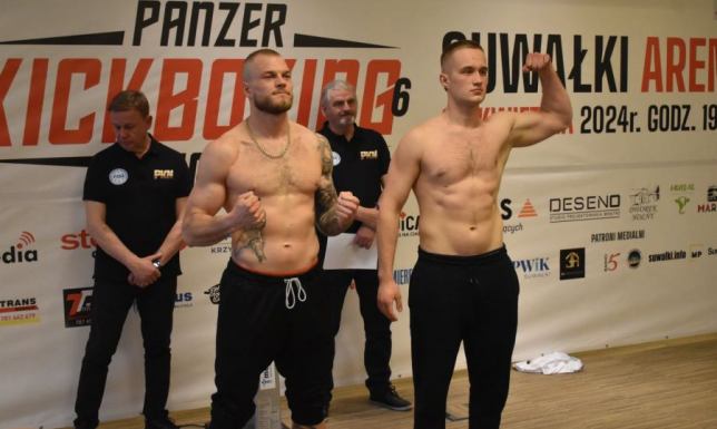 Ważenie zawodników przed Galą Panzer Kickboxing Night