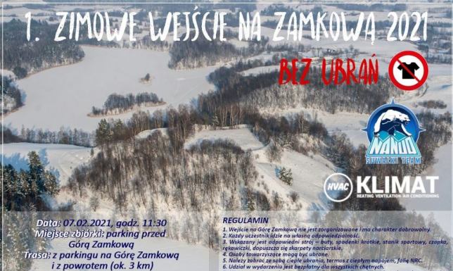 1. Zimowe Wejście na Zamkową Górę 2021