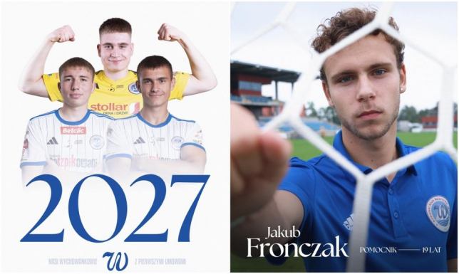 Nowym piłkarzem suwalskich Wigier został 19-letni pomocnik Jakub Fronczak