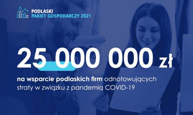 Dotacje na kapitał obrotowy dla przedsiębiorców Podlaski Pakiet Gospodarczy, wsparcie mikro i małych przedsiębiorstw