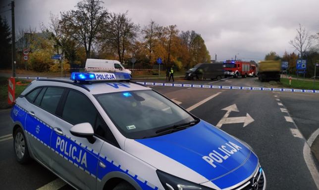 Wypadek na ulicy Mazurskiej w Augustowie