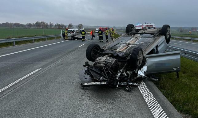 Do groźnie wyglądającego zdarzenia doszło na drodze S61 Ełk - Suwałki