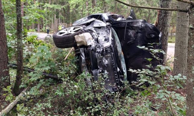 Śmiertelny wypadek w Gawrych Rudzie  Kierowca stracił panowanie nad pojazdem i uderzył w przydrożne drzewo