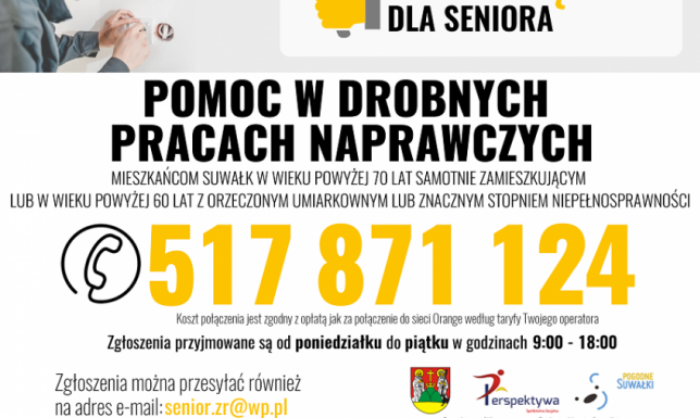  prezydent Suwałk podpisał umowę na kontynuację programu „Złota Rączka dla Seniora”