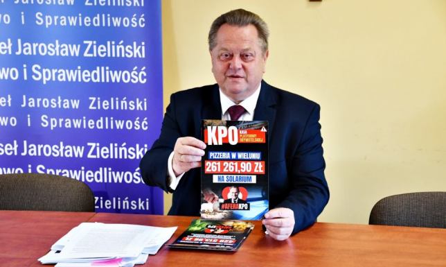 o aferze wokół KPO mówił poseł Prawa i Sprawiedliwości Jarosław Zieliński