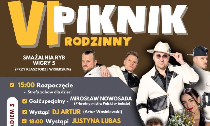 Szóstą edycję Pikniku Rodzinnego organizuje 7. sierpnia Smażalnia Ryb - Wigry 5