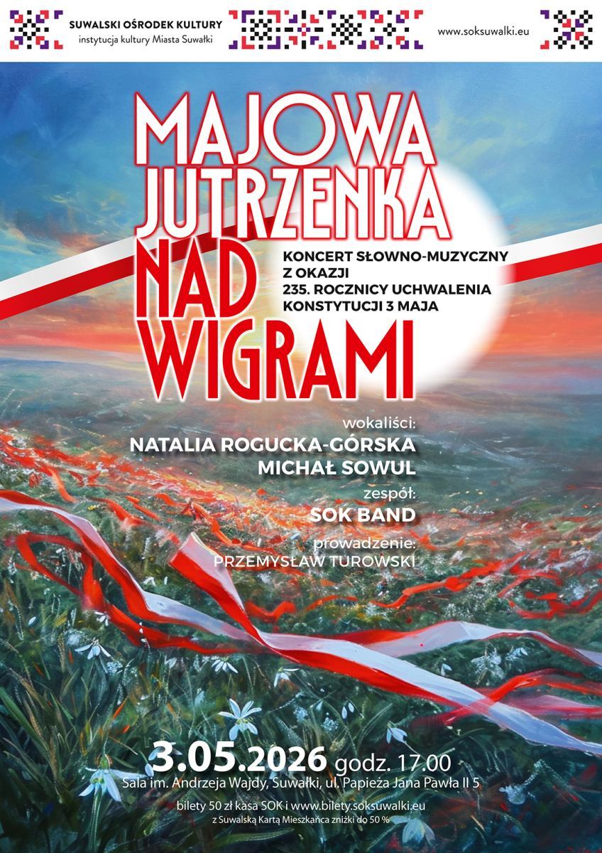 MAJOWA JUTRZENKA NAD WIGRAMI – Koncert z okazji Święta Konstytucji 3 Maja