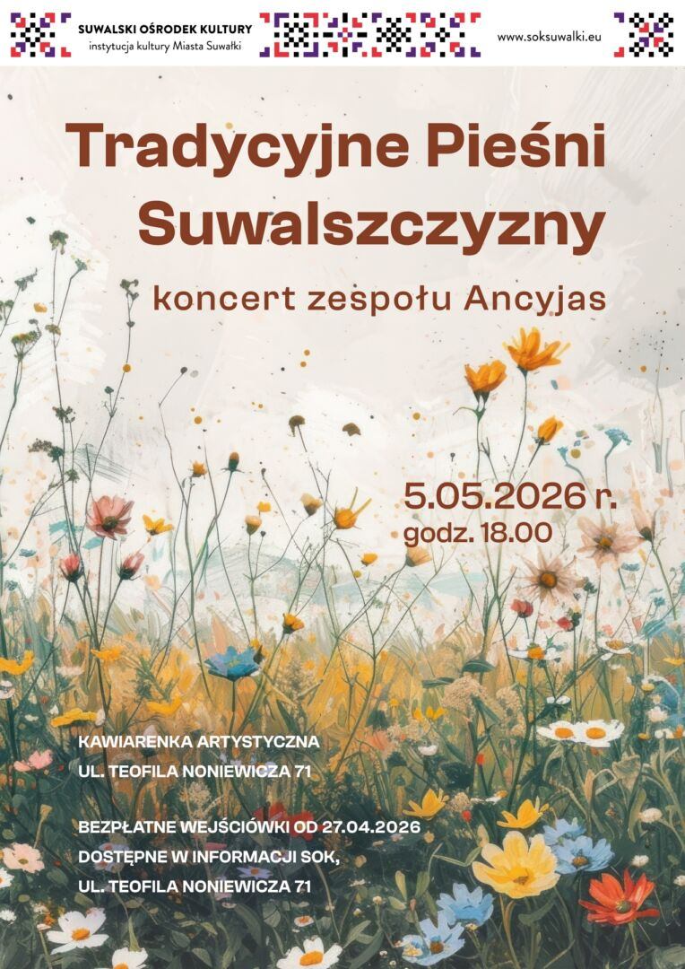 Tradycyjne Pieśni Suwalszczyzny – koncert zespołu Ancyjas