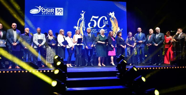 uroczysta gala z okazji jubileuszu 50-lecia Ośrodka Sportu i Rekreacji