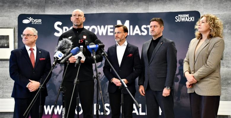Minister Sportu i Turystyki Jakub Rutnicki z wizytą w Suwałkach