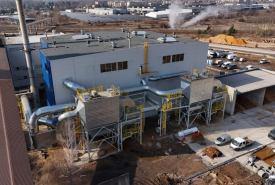 Suszenie pierwszego z dwóch kotłów biomasowych w PEC