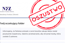 Oszuści znów podszywają się pod Narodowy Fundusz Zdrowia
