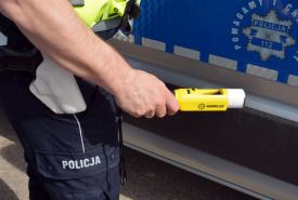 Badanie alkomatem wykazało ponad 1,5 promila alkoholu w organizmie
