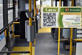 "stare" papierowe bilety do komunikacji miejskiej w Suwałkach