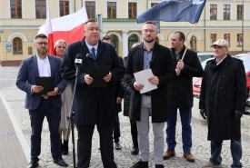 Konferencja prasowa Konfederacji w Suwałkach