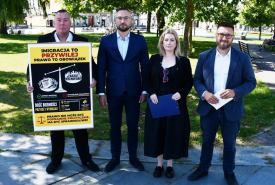  protest zorganizowany przez lokalnych działaczy Konfederacji