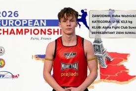 Kuba Woźnicki z Alpha Fight Club Suwałki zdobył brązowy medal