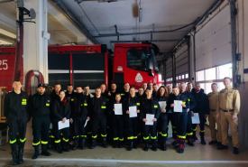 egzamin kończący szkolenie podstawowe dla strażaków ratowników