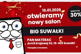 Wielkie otwarcie salonu Pan Materac w Suwałkach!